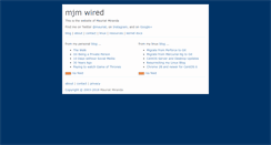 Desktop Screenshot of mjmwired.net