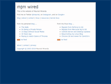 Tablet Screenshot of mjmwired.net